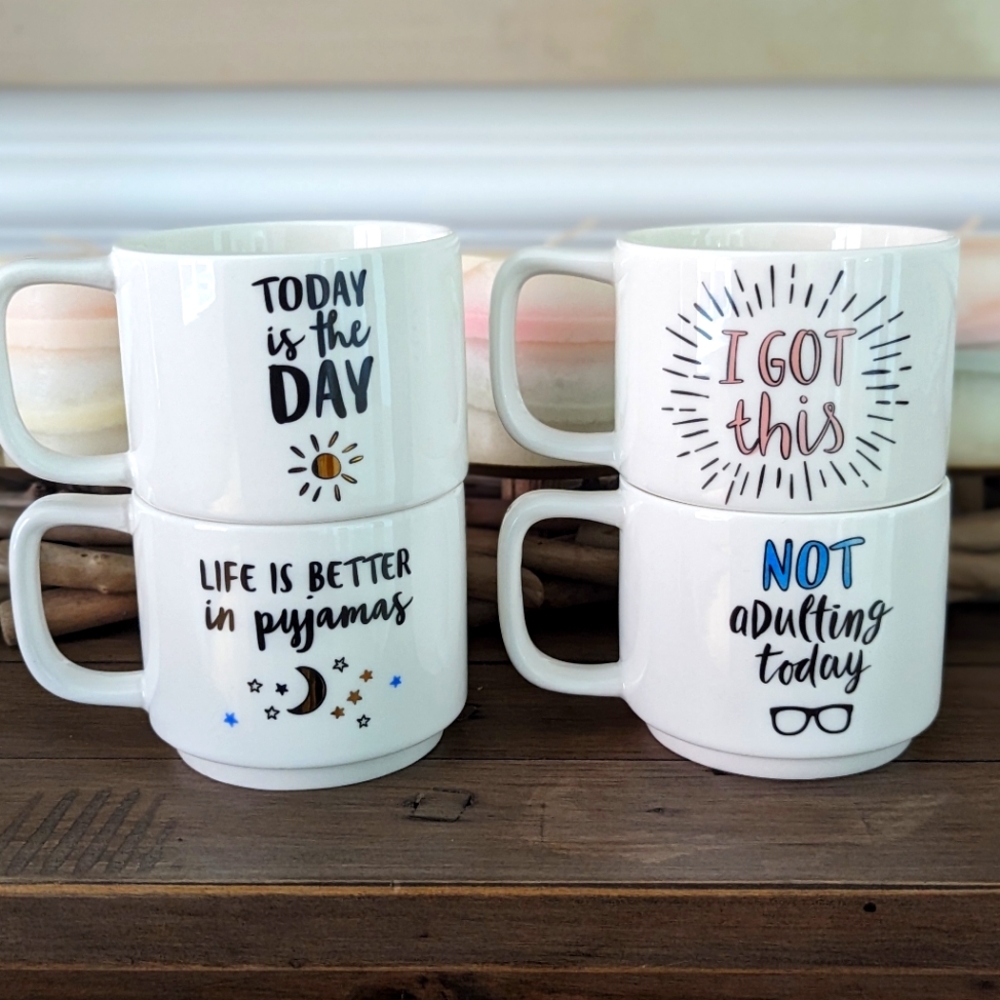 Indigo Mugs Set of 4